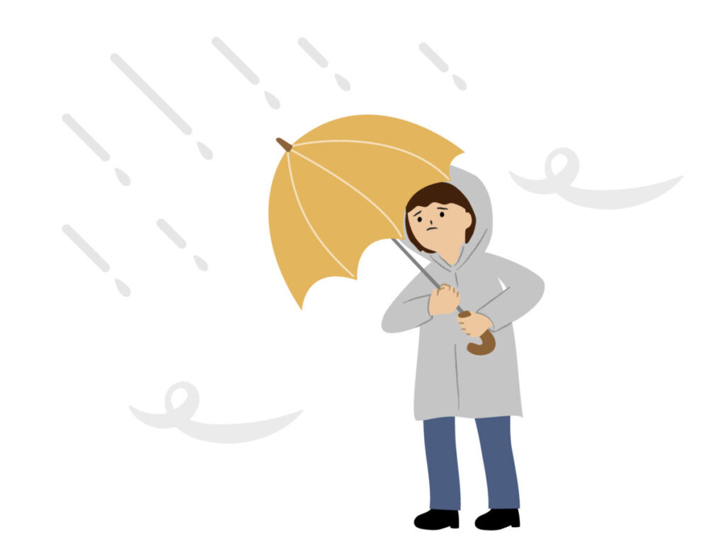 台風でダルい